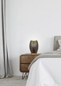 Lampa VENUS nocna stołowa ażurowa czarno-złota E27 60W - Candellux Lighting - wizualizacja