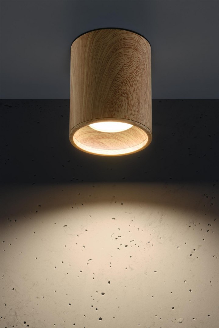Lampa sufitowa TUBA 10 drewniana - Candellux Lighting Lampa sufitowa TUBA 10 drewniana - Candellux Lighting