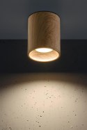 Lampa sufitowa TUBA 10 drewniana - Candellux Lighting