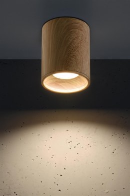 Lampa sufitowa TUBA 10 drewniana - Candellux Lighting