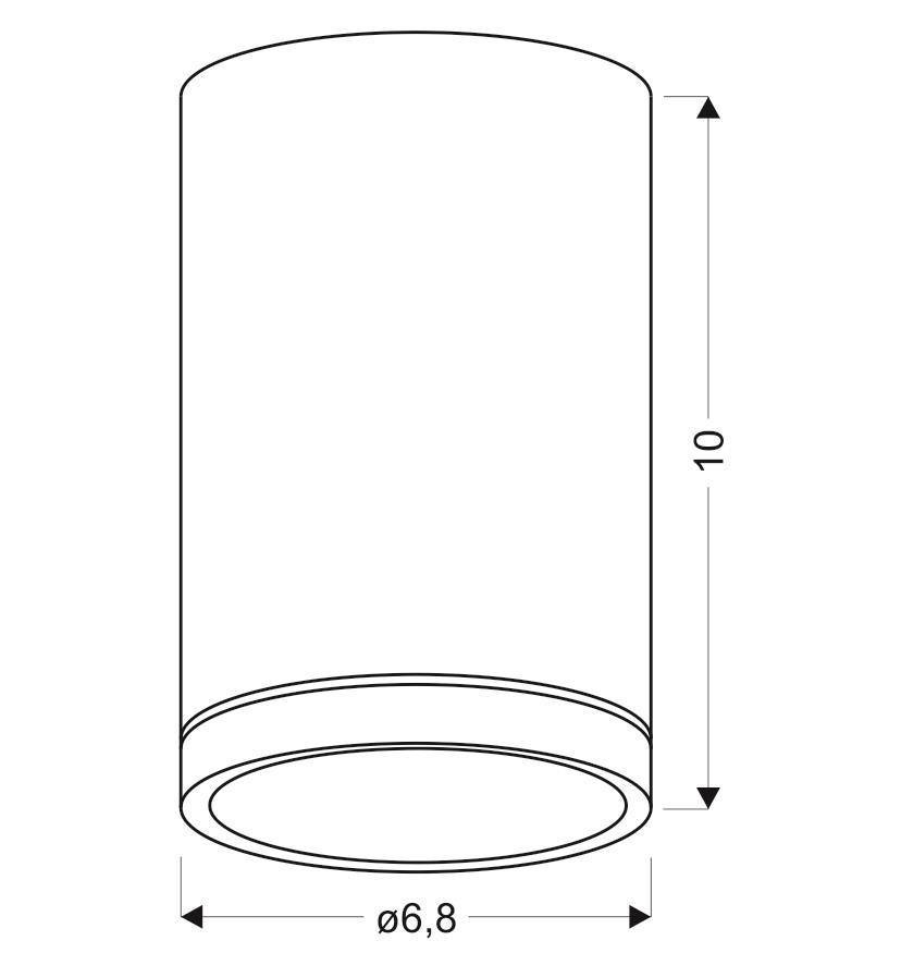 Lampa sufitowa TUBA 10 srebrna - Candellux Lighting Lampa sufitowa TUBA 10 srebrna - Candellux Lighting