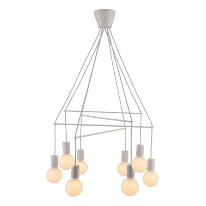 Lampa wisząca ALTO 8 biała matowa dwuobwodowa - Candellux Lighting