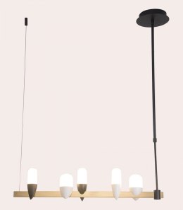 Lampa wisząca SAKAI 5 LED podwieszana designerska - Ledea