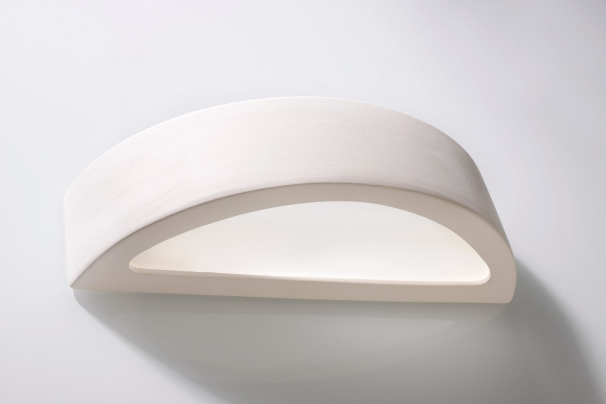 Kinkiet ceramiczny ATENA biały lampa ścienna dekoracyjna- Sollux Lighting Kinkiet ceramiczny ATENA biały lampa ścienna dekoracyjna- Sollux Lighting