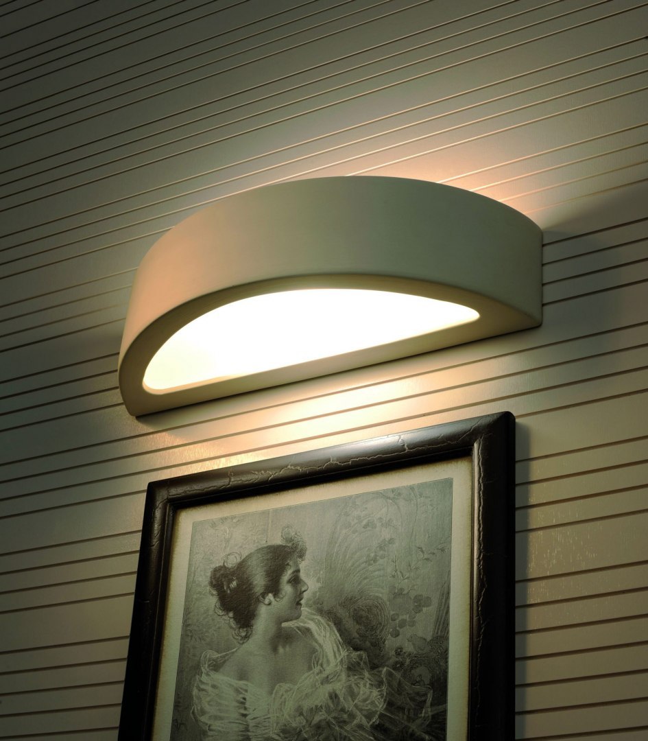 Kinkiet ceramiczny ATENA biały lampa ścienna dekoracyjna- Sollux Lighting - wizualizacja