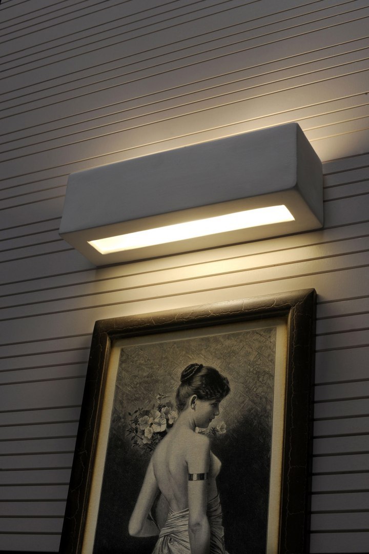Kinkiet ceramiczny Vega lampa ścienna do biura salonu przedpokoju świeci Sollux Lighting
