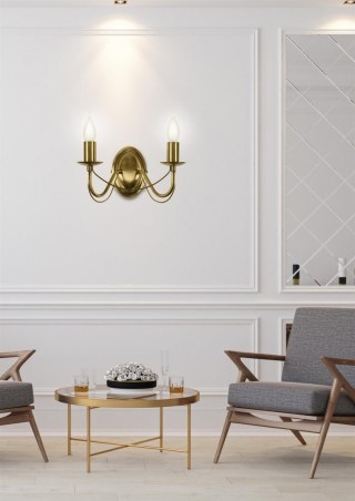 Kinkiet MUZA 2 patyna / pałacowy styl - Candellux Lighting