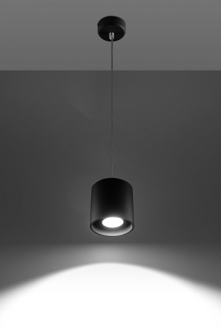 Lampa wisząca ORBIS 1 czarna - Sollux Lighting