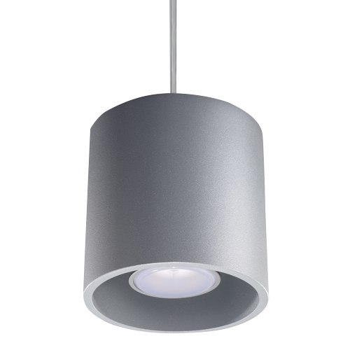 Lampa wisząca ORBIS 1 szara - Sollux Lighting Lampa wisząca ORBIS 1 szara - Sollux Lighting