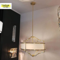 Lampa wisząca STESSO OLD GOLD M w stylu nowojorskim hampton - Orlicki Design