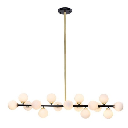 Lampa wisząca COSMO LEVEL M - czarna, złota - Moosee