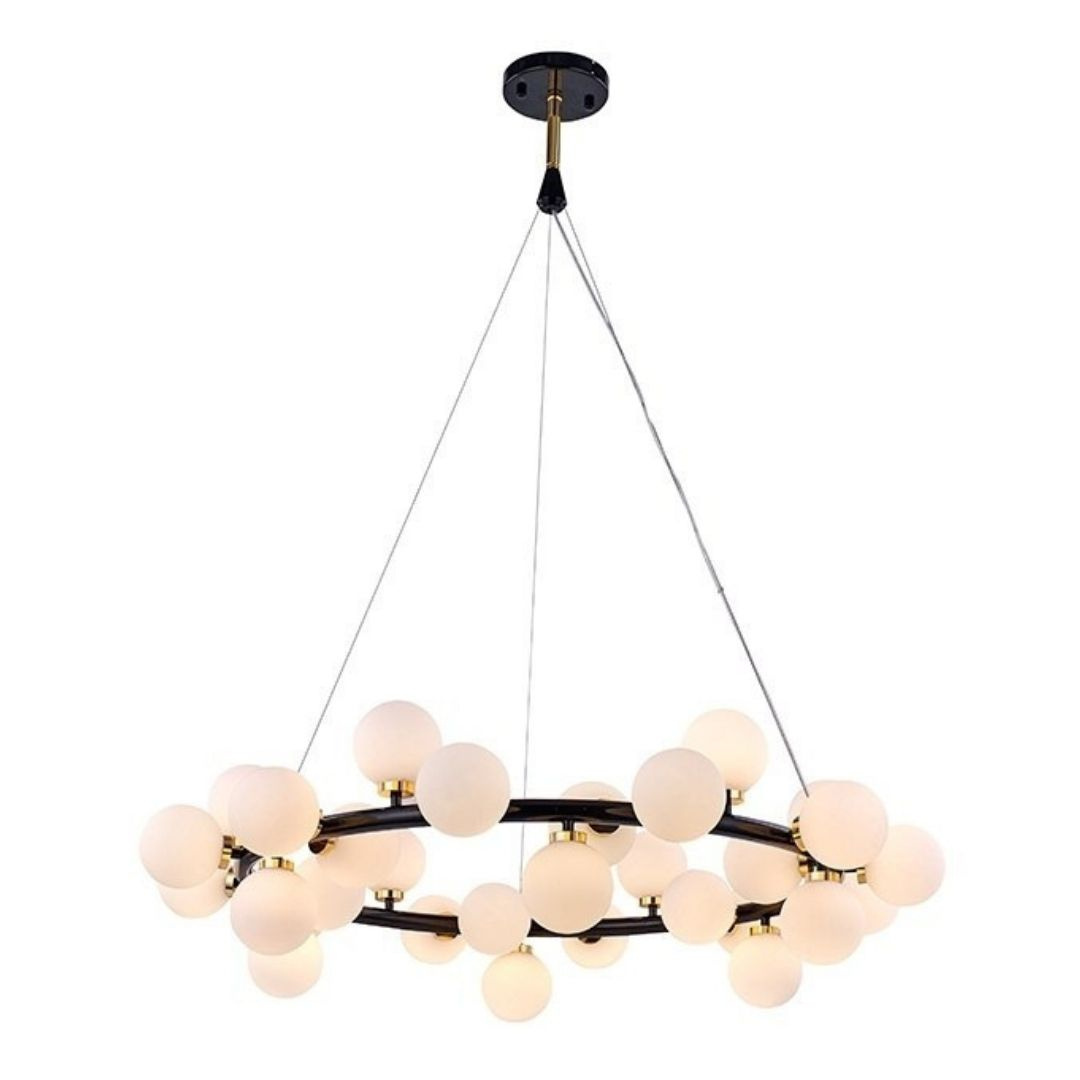 Lampa wisząca COSMO M czarna, złota - Moosee Lampa wisząca COSMO M czarna, złota - Moosee