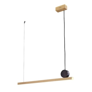 Lampa wisząca WAND 80 złota listwa LED 3000K podwieszana - Moosee