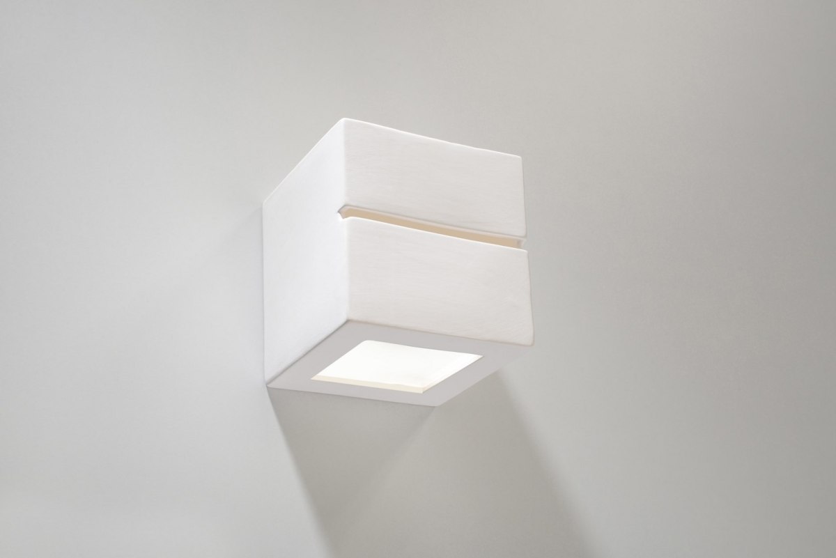 Kinkiet ceramiczny LEO LINE biały lampa ścienna dekoracyjna - Sollux Lighting Kinkiet ceramiczny LEO LINE biały lampa ścienna dekoracyjna - Sollux Lighting