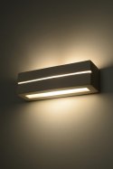 Kinkiet ceramiczny VEGA LINE biały lampa ścienna dekoracyjna - Sollux Lighting - lampa się świeci