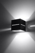Kinkiet LOBO czarny lampa ścienna dekoracyjna - Sollux Lighting