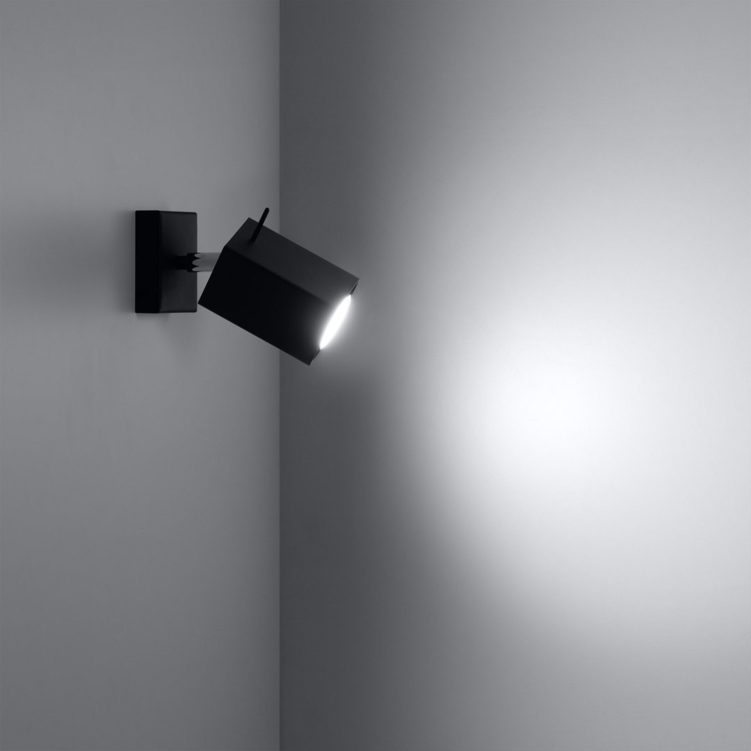 Kinkiet MERIDA stal czarny pojedynczy regulowany oświetlenie ścienne - Sollux Lighting - wizualizacja Kinkiet MERIDA stal czarny pojedynczy regulowany oświetlenie ścienne - Sollux Lighting - wizualizacja