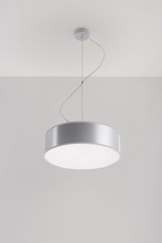 Lampa wisząca ARENA 35 szara z okrągłym abażurem - Sollux Lighting