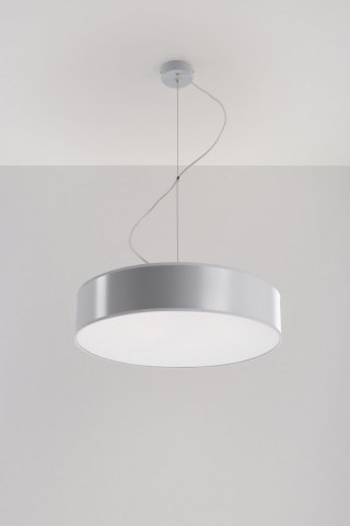 Lampa wisząca ARENA 45 szara z okrągłym abażurem - Sollux Lighting
