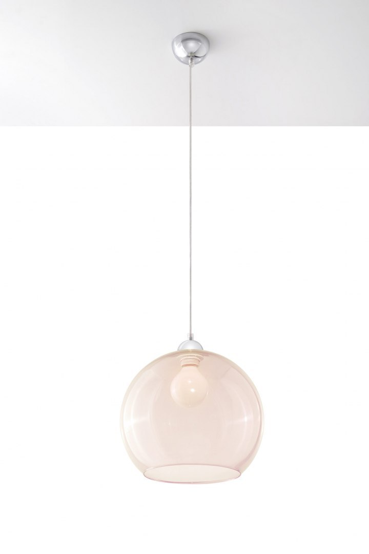 Lampa wisząca BALL szampańska zwis szklany klosz kula - Sollux Lighting