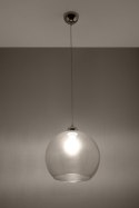 Lampa wisząca BALL transparentna przezroczysta zwis szklany klosz kula - Sollux Lighting