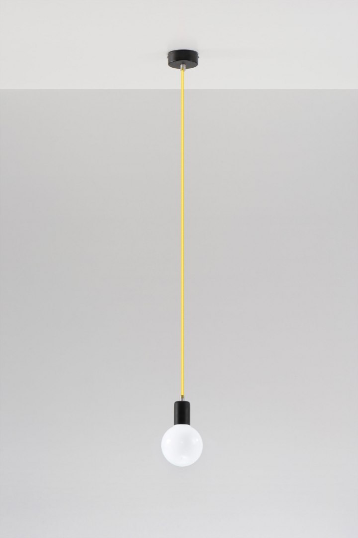 Wisząca lampa EDISON żółta - Sollux Lighting