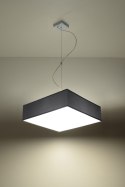Lampa wisząca HORUS 35 szara nowoczesna kwadratowa - Sollux Lighting
