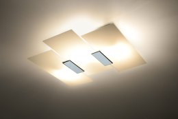 Plafon szklany FABIANO chrom dekoracyjna lampa sufitowa - Sollux Lighting