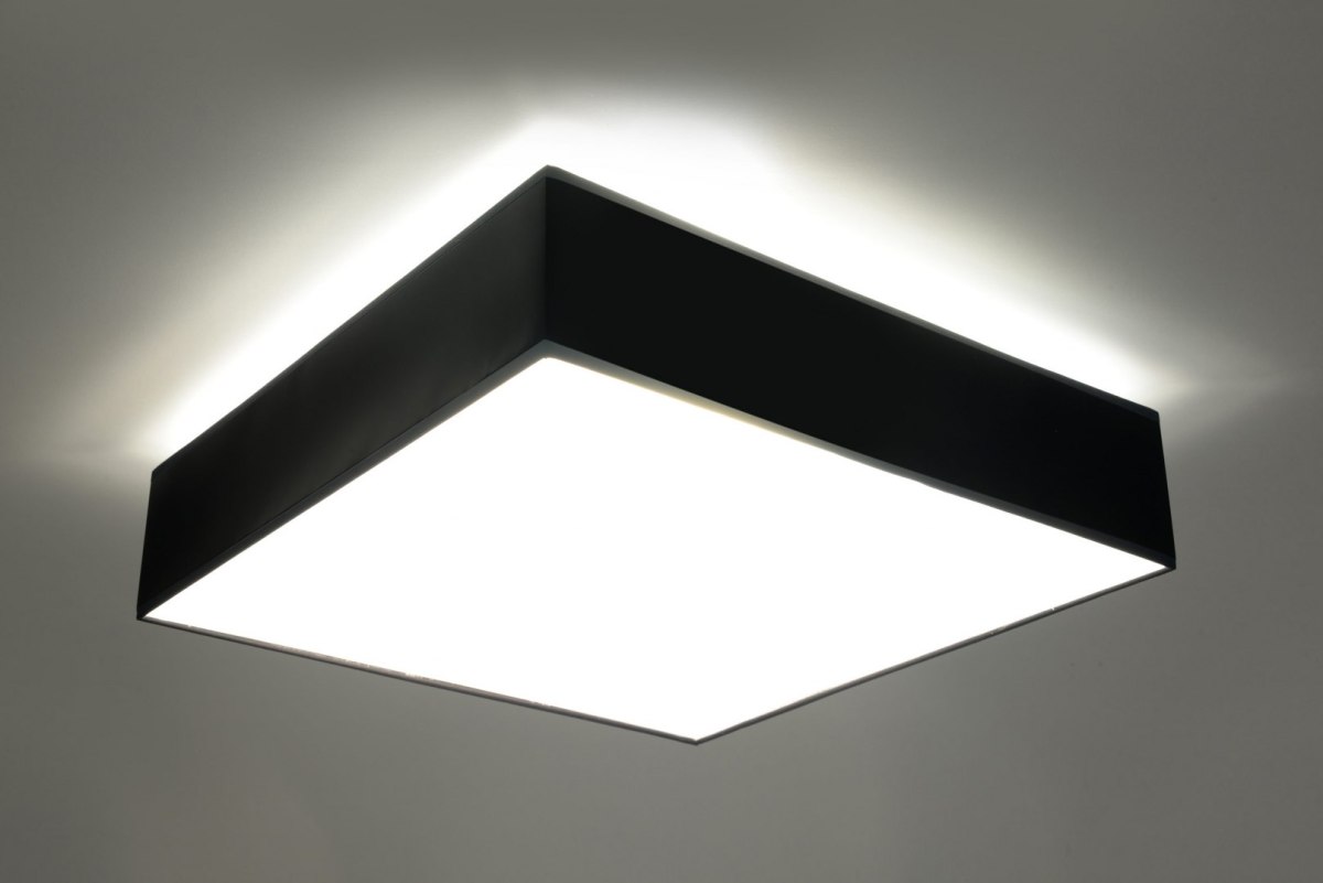 Plafon sufitowy HORUS 45 czarny kwadratowy - Sollux Lighting Plafon sufitowy HORUS 45 czarny kwadratowy - Sollux Lighting