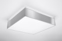 Plafon sufitowy HORUS 45 szary kwadratowy - Sollux Lighting