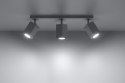 Plafon MERIDA 3 biały stal lampa sufitowa - Sollux Lighting - wizualizacja