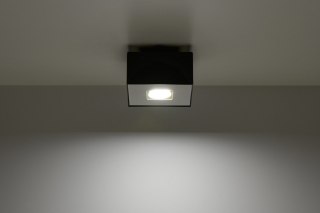Plafon stalowy MONO 1 czarny lampa sufitowa nowoczesna - Sollux Lighting