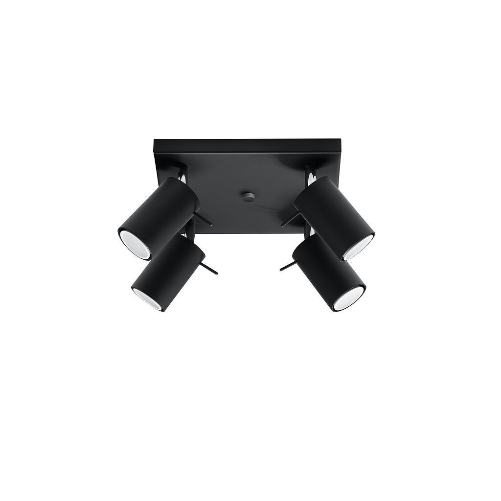 Plafon RING 4 czarny - Sollux Lighting Plafon RING 4 czarny - Sollux Lighting