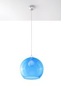 Wisząca lampa BALL błękitna - Sollux Lighting