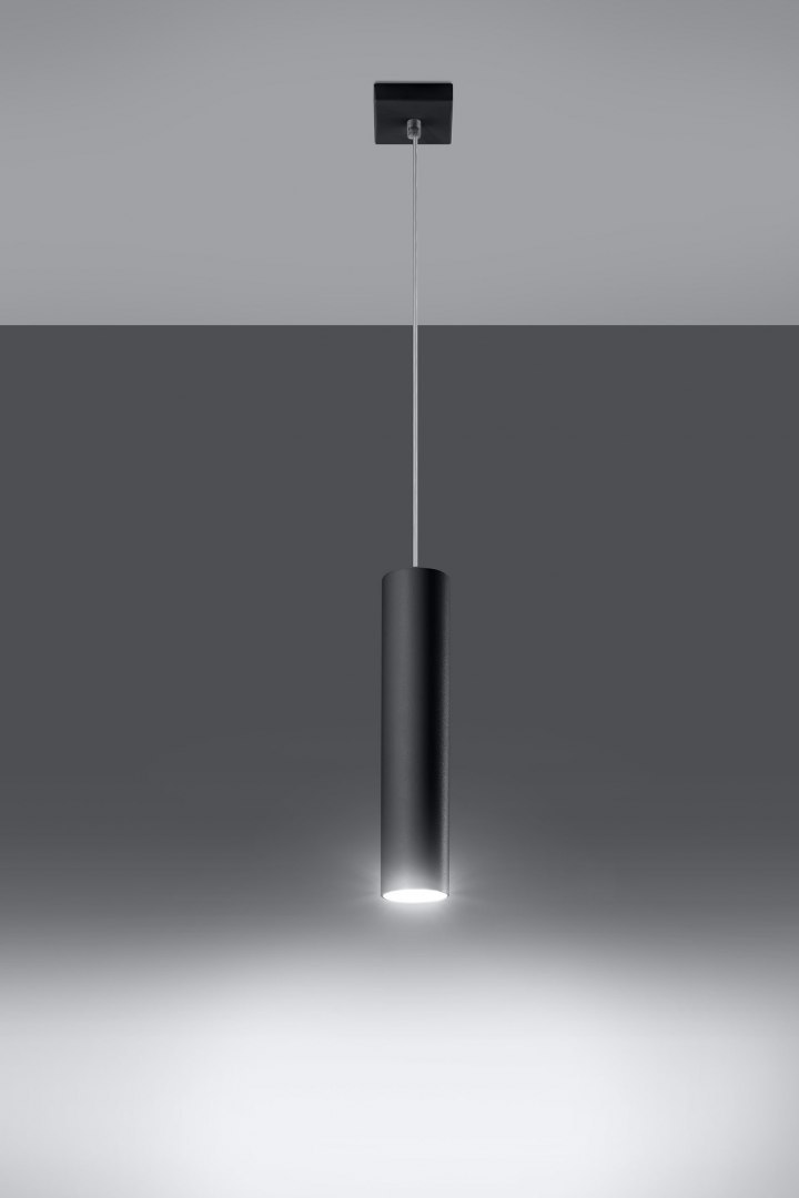 Lampa Wisząca LAGOS 1 Czarny - Sollux Lighting Lampa Wisząca LAGOS 1 Czarny - Sollux Lighting