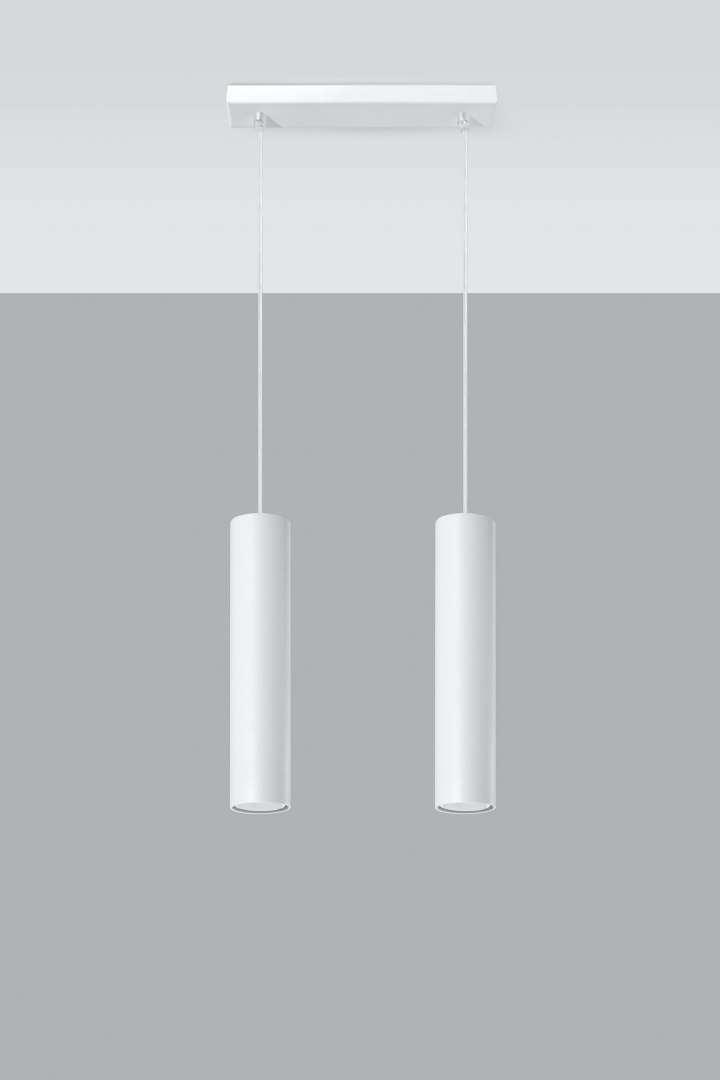 Lampa Wisząca LAGOS 2 Biały - Sollux Lighting Lampa Wisząca LAGOS 2 Biały - Sollux Lighting