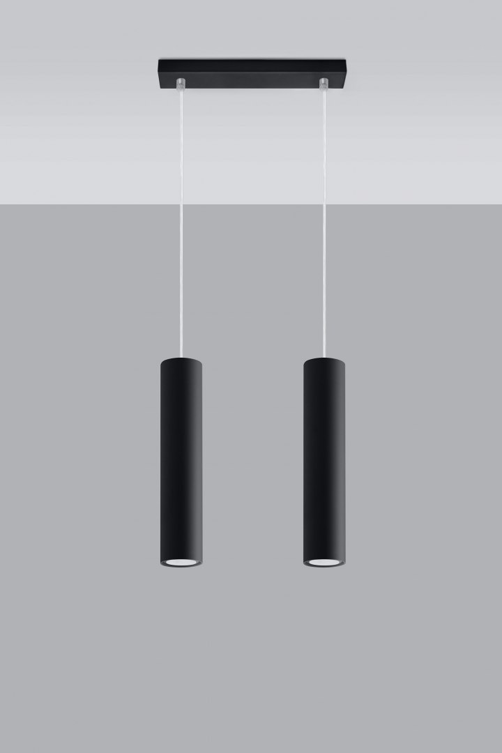 Lampa Wisząca LAGOS 2 Czarny - Sollux Lighting Lampa Wisząca LAGOS 2 Czarny - Sollux Lighting