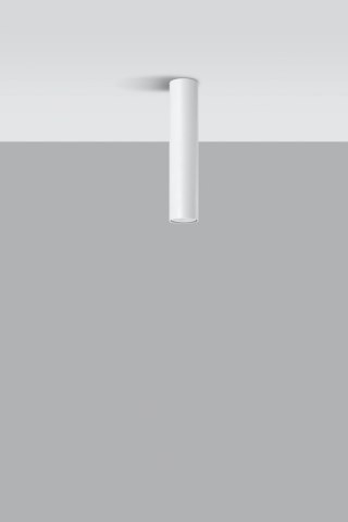 Lampa natynkowa tuba LAGOS 30 biała - Sollux Lighting