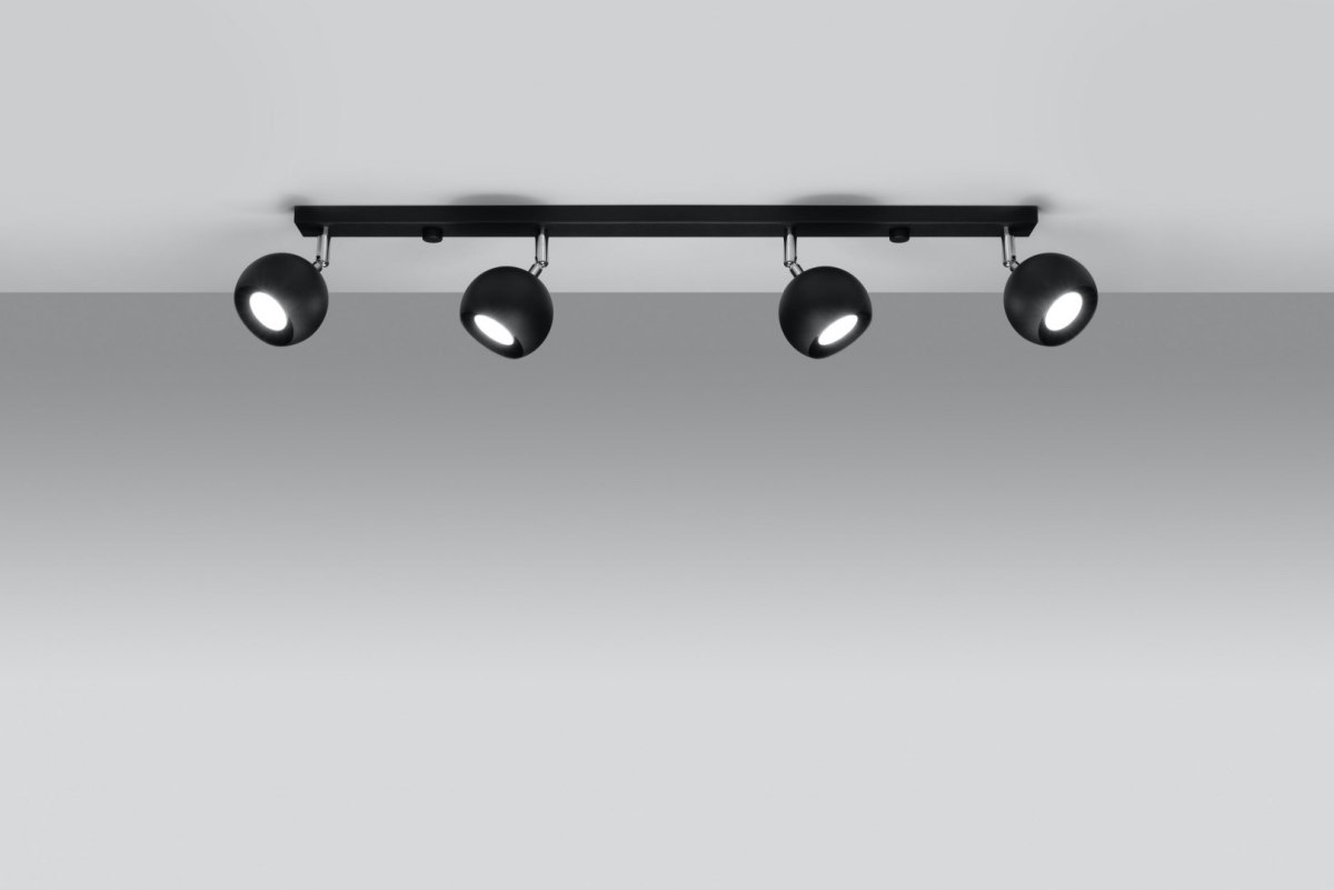 Plafon OCULARE 4L czarny - Sollux Lighting Plafon OCULARE 4L czarny - Sollux Lighting