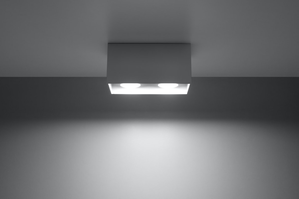 Plafon QUAD MAXI szary - Sollux Lighting