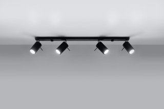 Plafon RING 4L czarny - Sollux Lighting