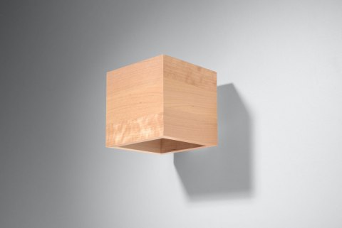 Kinkiet QUAD naturalne drewno - Sollux Lighting Kinkiet QUAD naturalne drewno - Sollux Lighting
