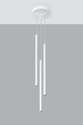 Lampa wisząca PASTELO 3P biała -Sollux Lighting