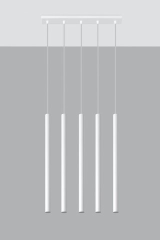 Lampa wisząca PASTELO 5 biała - Sollux Lighting