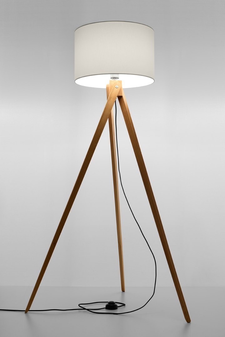 Lampa podłogowa LEGNO 2 naturalne drewno - Sollux Lighting Lampa podłogowa LEGNO 2 naturalne drewno - Sollux Lighting