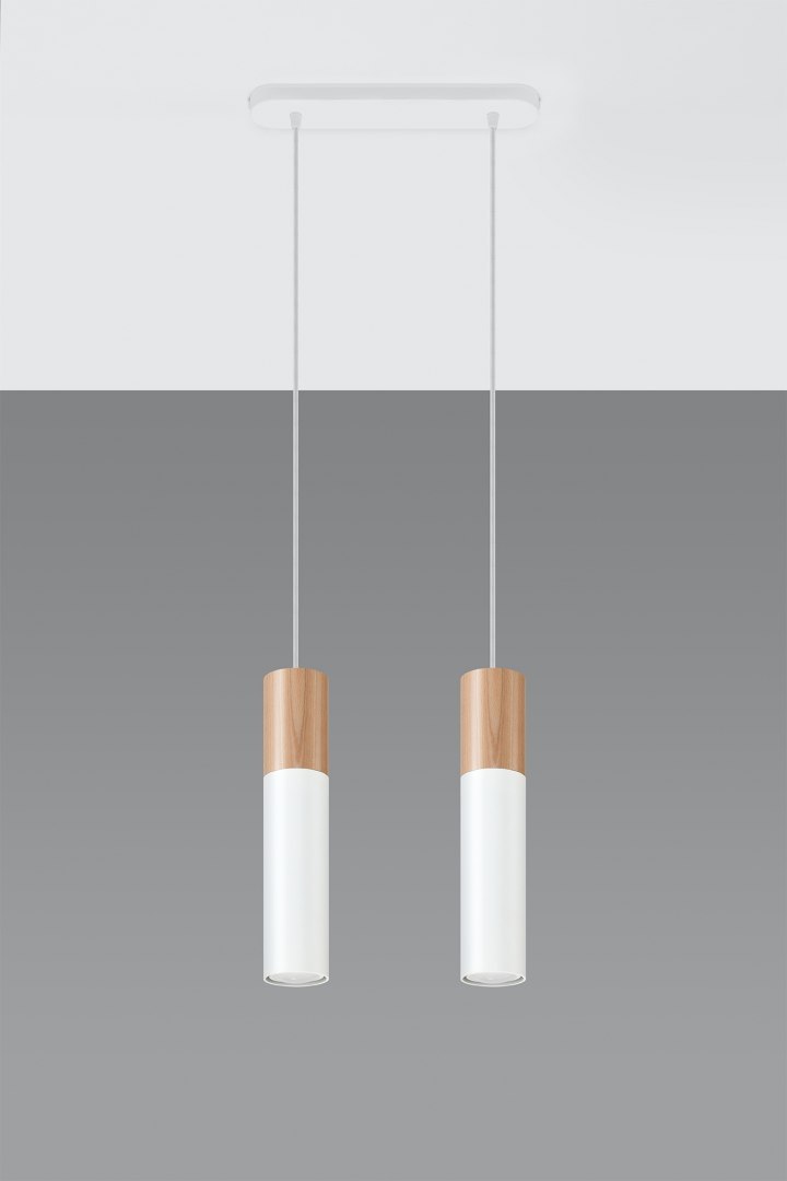 Lampa wisząca PABLO 2 biała - Sollux Lighting Lampa wisząca PABLO 2 biała - Sollux Lighting