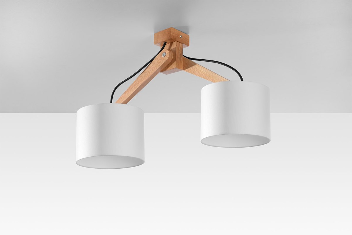 Plafon LEGNO 2 naturalne drewno - Sollux Lighting Plafon LEGNO 2 naturalne drewno - Sollux Lighting