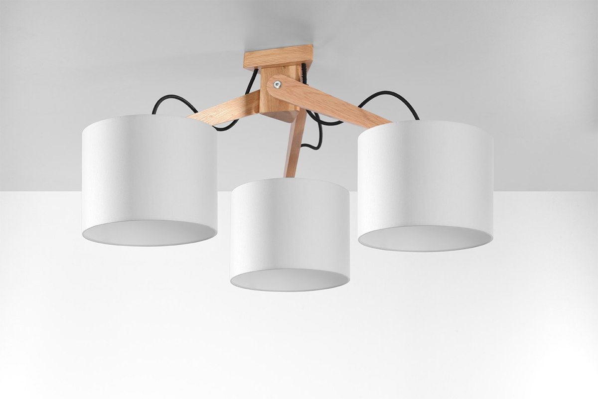 Plafon LEGNO 3 naturalne drewno - Sollux Lighting Plafon LEGNO 3 naturalne drewno - Sollux Lighting