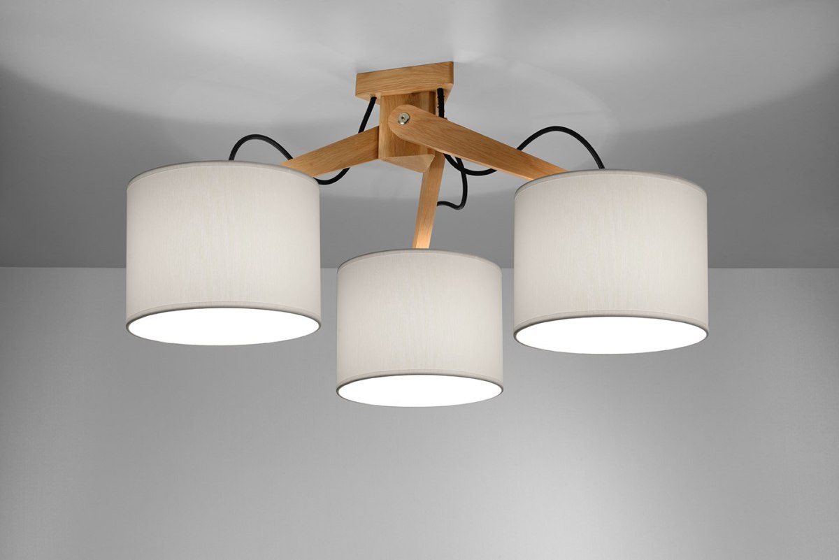 Plafon LEGNO 3 naturalne drewno - Sollux Lighting Plafon LEGNO 3 naturalne drewno - Sollux Lighting