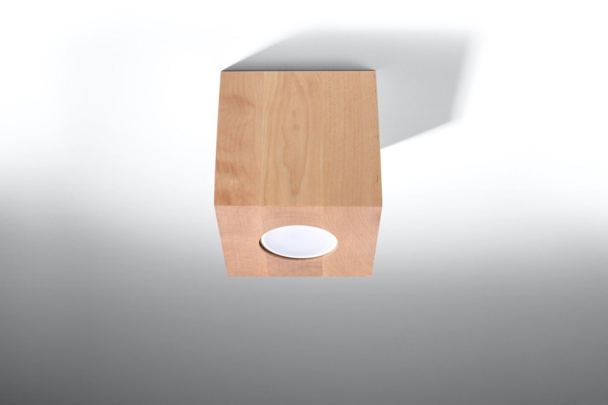 Oprawa natynkowa QUAD naturalne drewno - Sollux Lighting